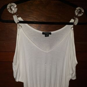 Womens open shoulder tshirt